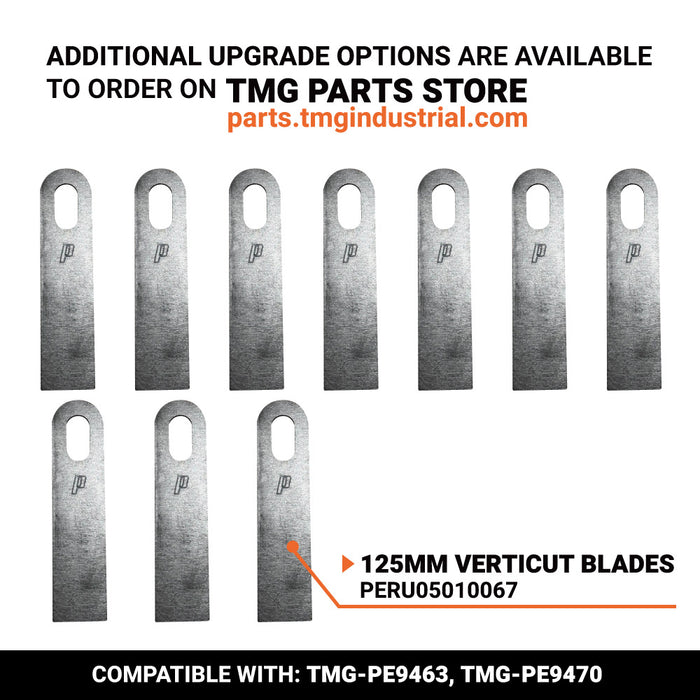 PERU05010067 Peruzzo 125mm Length 3mm Thickness VERTICUT FLAILS (Pack of 10)