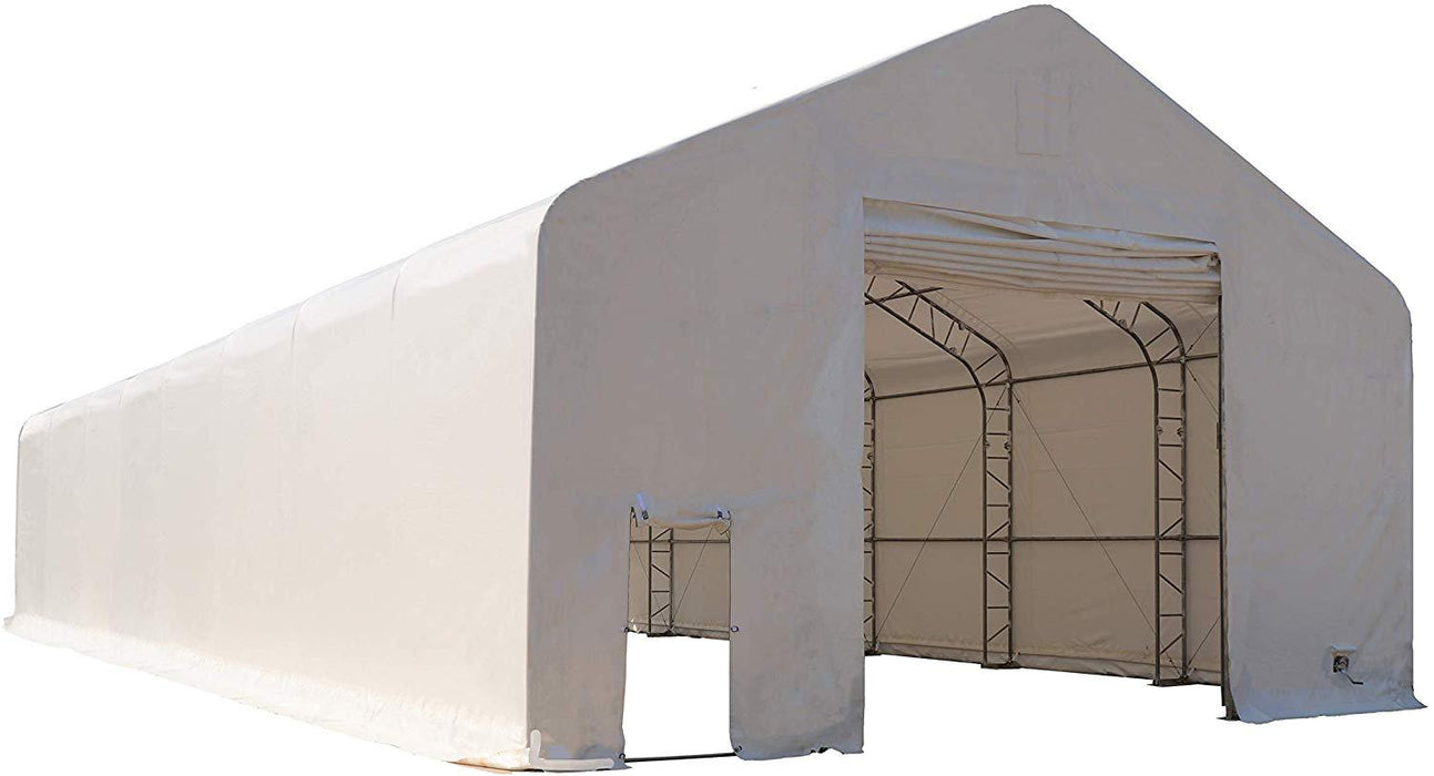 30' x 80' Dual Truss Prefab Shelter with Heavy Duty 17oz PVC Fabric