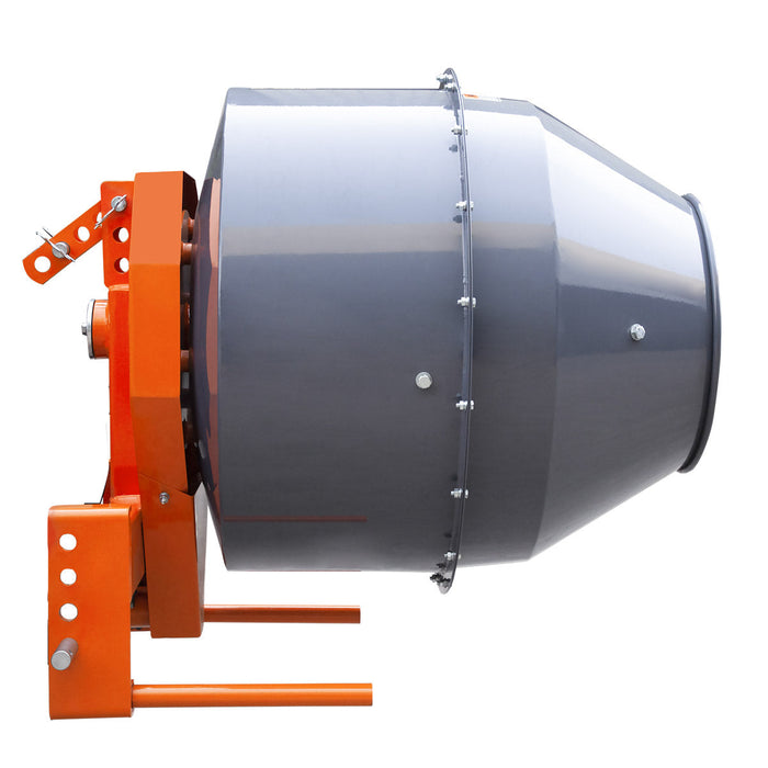 TMG Industrial 5 Cu-Ft 3-Point Hitch Cement Mixer, PTO Shaft Included, Category 1 Hookup, TMG-TCM5