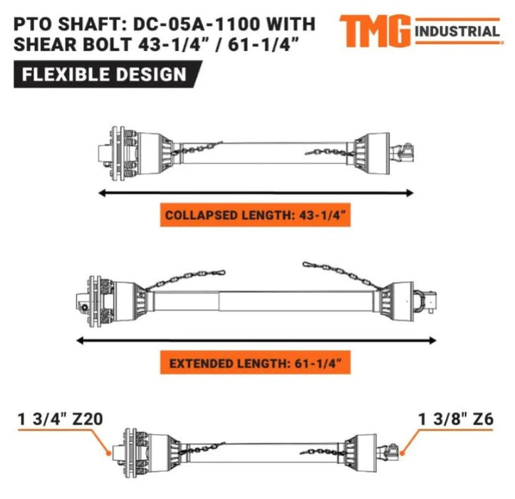 TMG-TRC65 PTO Shaft
