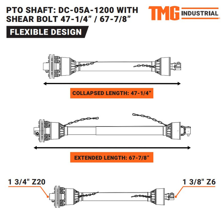TMG-TRC75 PTO Shaft