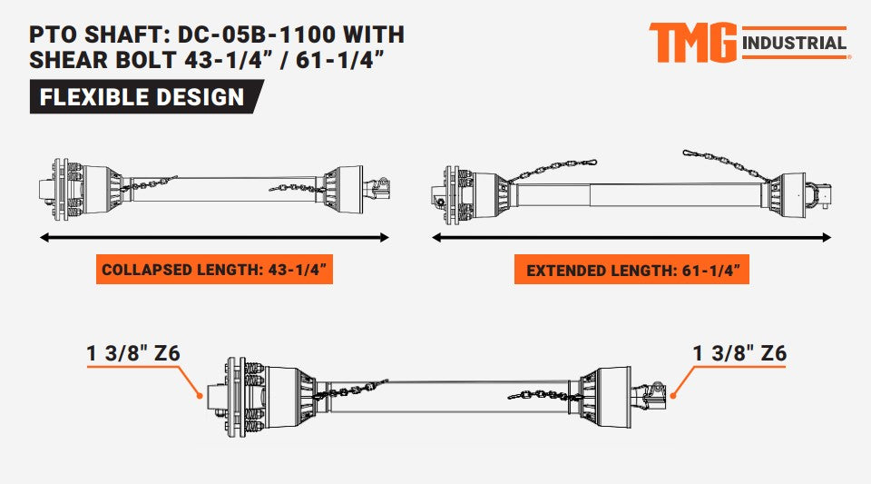 TMG-TRC60 PTO Shaft