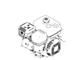 TMG-GAC40-7 Gas Engine 302CC with shaft pin