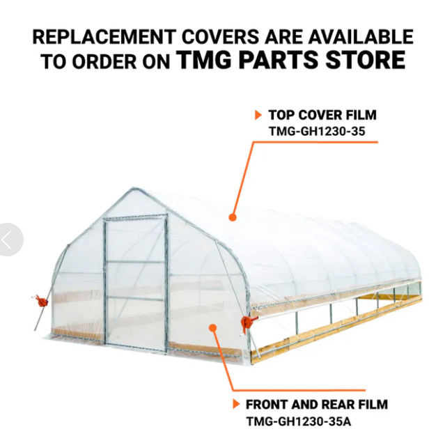 TMG-GH1230-35 Top film cover, 6 mil EVA clear film