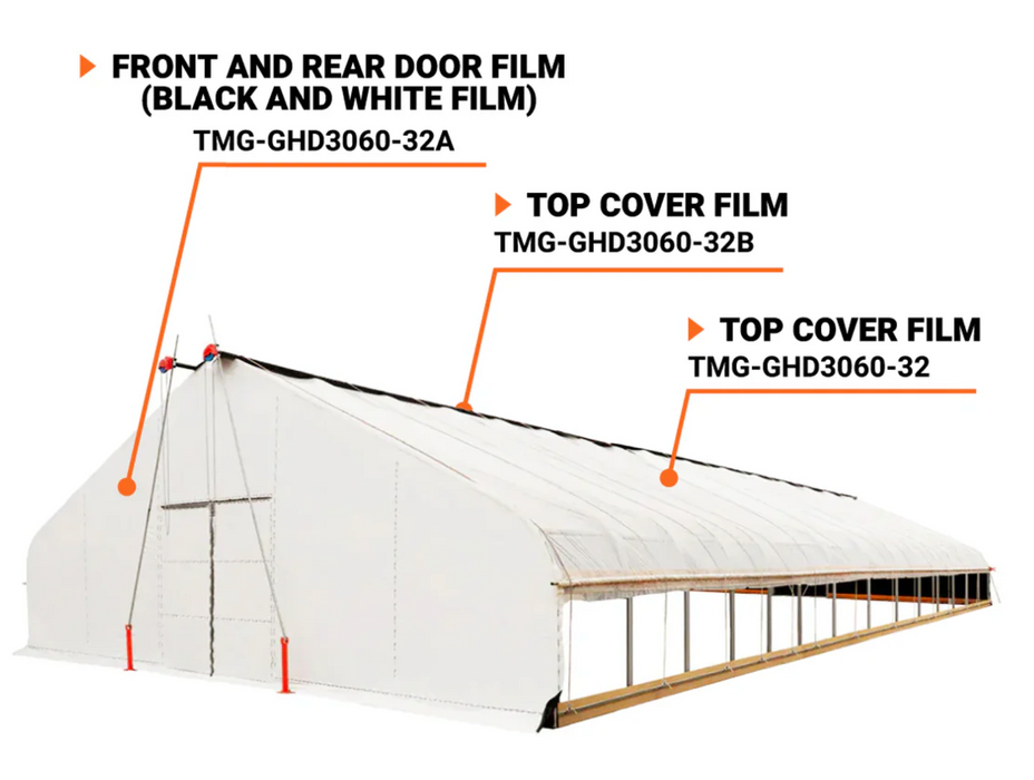 TMG-GHD3060-32B Top black and white cover (clear EVA film GHD3060-32 not included)