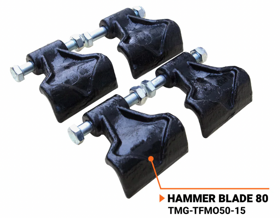 TMG-TFMO50/60/70-15 Hammer T Blades, Pack of 14, Hardware Included
