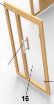 TMG-LSN10-16 GLASS DOOR