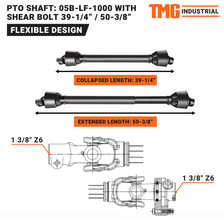 TMG-RT83 PTO Shaft