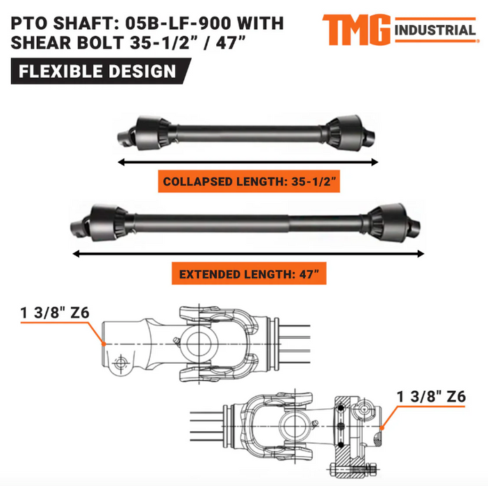 TMG-WC62 PTO Shaft