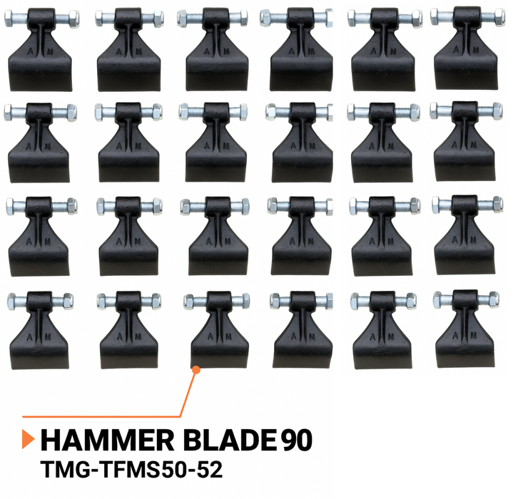 Hammer T Blades, Pack of 24 Sets, Hardware Included, Works with TMG-TFMS50/60/72-52 and TMG-TFM60/68/72-62