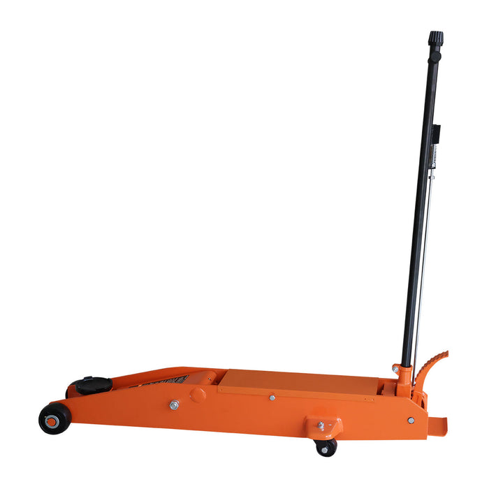 TMG Industrial 5 Ton Long Reach Chassis Service Jack, Twin Pistons, 6-1/2” Ground Clearance, 360° Pivot, TMG-AJL05
