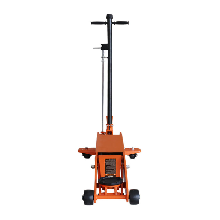 TMG Industrial 5 Ton Long Reach Chassis Service Jack, Twin Pistons, 6-1/2” Ground Clearance, 360° Pivot, TMG-AJL05