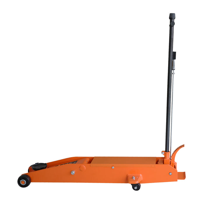 TMG Industrial 5 Ton Long Reach Chassis Service Jack, Twin Pistons, 6-1/2” Ground Clearance, 360° Pivot, TMG-AJL05