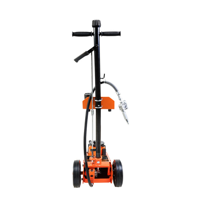 TMG Industrial 22 Ton (48,000 lb) Professional Air Hydraulic Axle Jack, Manual & Pneumatic Control, Double Springs, 17” Lift Height, TMG-AJX22