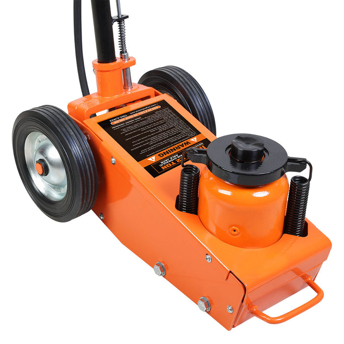 TMG Industrial 22 Ton (48,000 lb) Professional Air Hydraulic Axle Jack, Manual & Pneumatic Control, Double Springs, 17” Lift Height, TMG-AJX22