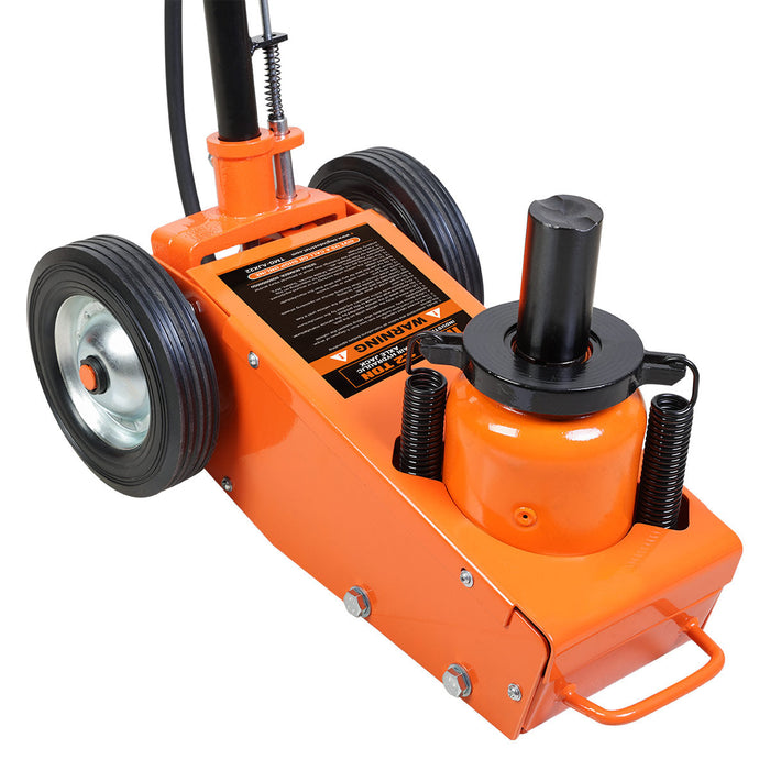 TMG Industrial 22 Ton (48,000 lb) Professional Air Hydraulic Axle Jack, Manual & Pneumatic Control, Double Springs, 17” Lift Height, TMG-AJX22