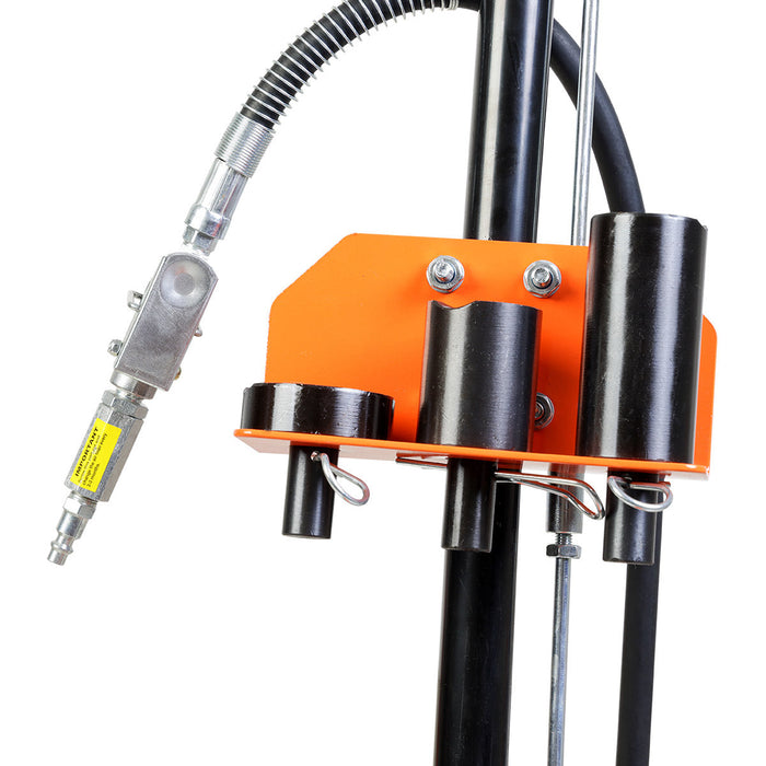 TMG Industrial 22 Ton (48,000 lb) Professional Air Hydraulic Axle Jack, Manual & Pneumatic Control, Double Springs, 17” Lift Height, TMG-AJX22