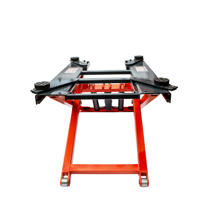 TMG Industrial Mid-Rise Portable Automotive Scissor Lift, 6000 lb Lift Capacity, 48” Lift Height, Single-Point Lock Release, TMG-ALS61
