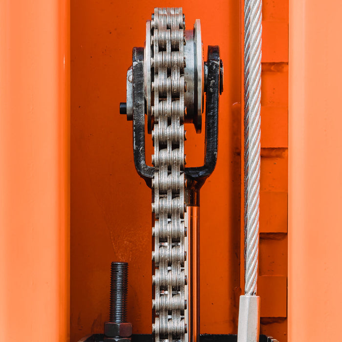 TMG Industrial 9500-lb Two Post Floor Plate Auto Lift, Symmetric Arms, 75” Lift Height, Dual-Point Lock Release, TMG-ALT95