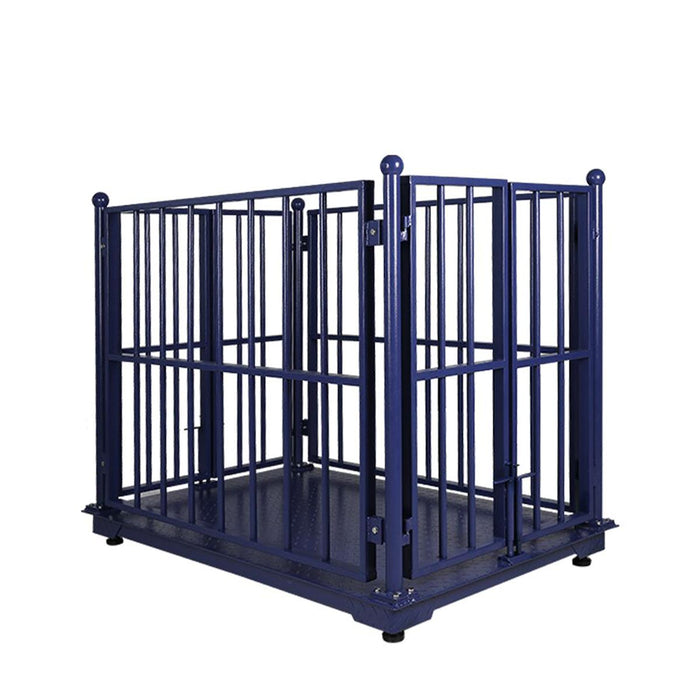 TMG-FSL03 6,600-lb Livestock Weighing Scale with Digital Display, Pre-calibrated, LB/KG Convertible, Lockable Gates, Load Cells