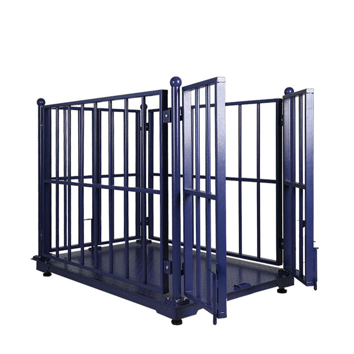 TMG-FSL03 6,600-lb Livestock Weighing Scale with Digital Display, Pre-calibrated, LB/KG Convertible, Lockable Gates, Load Cells
