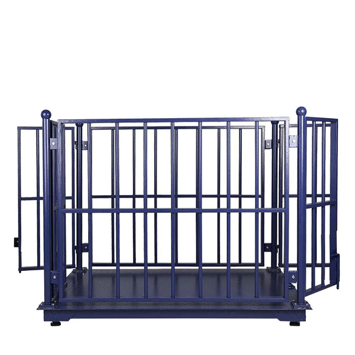 TMG-FSL03 6,600-lb Livestock Weighing Scale with Digital Display, Pre-calibrated, LB/KG Convertible, Lockable Gates, Load Cells