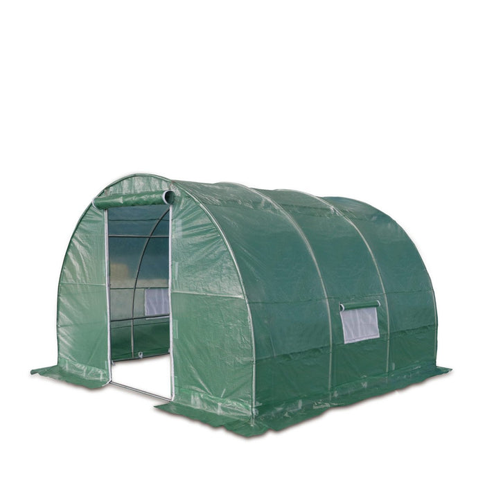 TMG-GH1010R 10' x 10' Tunnel Greenhouse with Ripstop Leno Woven Fabric Cover