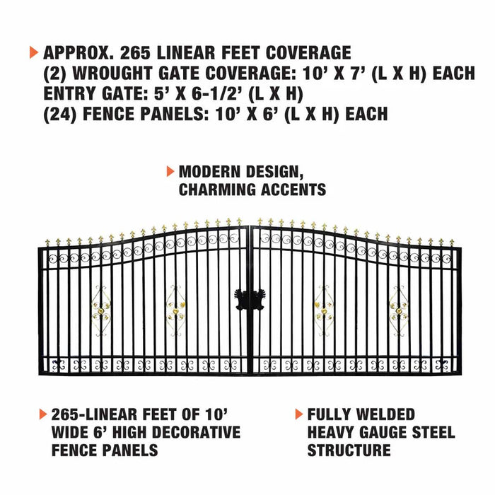 TMG-MG265P-1 Metal Gate 10'X7'