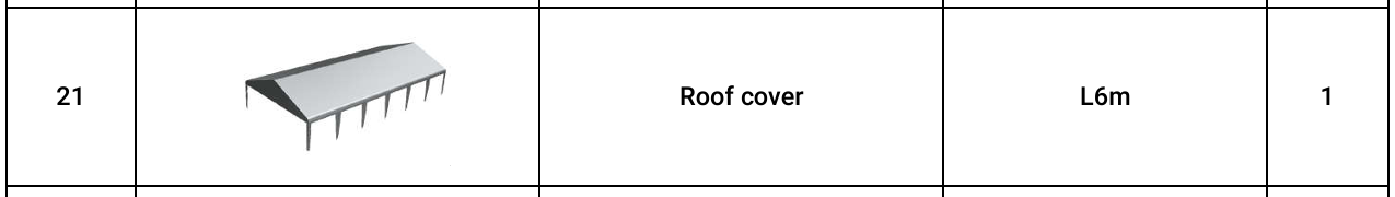 TMG-PT2020A-21 Roof cover PE200