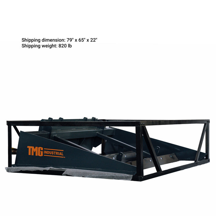 TMG Industrial 72” Skid Steer Road Grader, Bucket Stops w/Shackle Holes, Forward/Backward Cutting Edges, Grading, Spreading & Leveling, TMG-SRG72