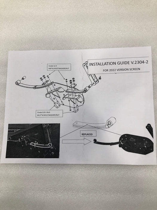 TMG-RSV70G-12-10 REAR LEAF SPRING SINGLE BOLT SETUP (V.2304-2)